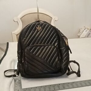 Tory Burch Black Back Pack with Gold Hardware